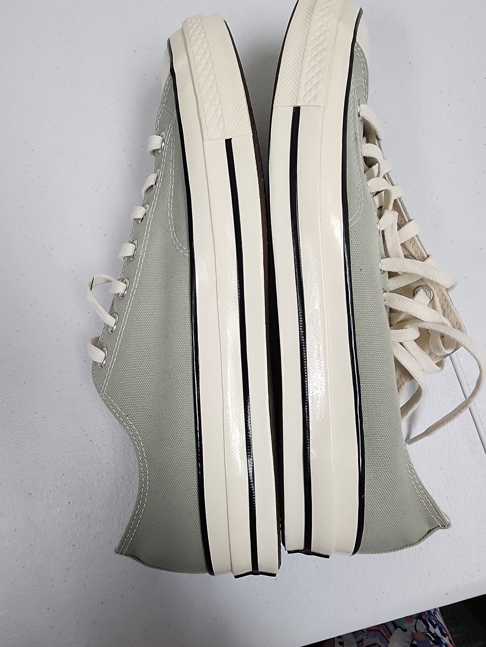 Converse Canvas Low-Top Sneakers with Cream Toe - Picture 2 of 6